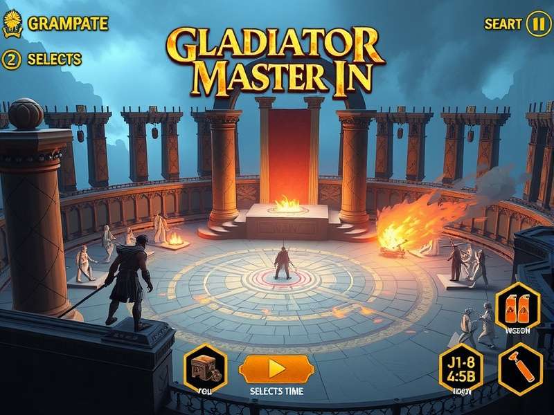 Gladiator Master IN arena battle scene